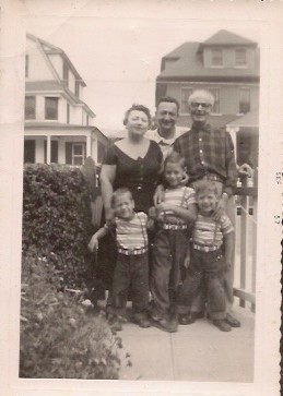 Zack with his parents, 1959